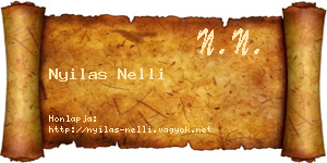 Nyilas Nelli névjegykártya